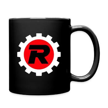 REVOLT™ ITALIEN Ausrüstung in SCHWARZ+WEISS+ROT - Tasse einfarbig - Schwarz - Rechts