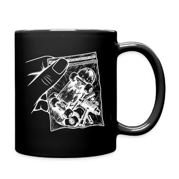 Addiction Skateboard – Skate-Beutel-Skateboard-Tool - Tasse einfarbig - Schwarz - Rechts