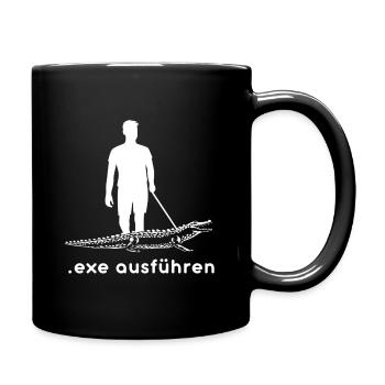 Admin Informatiker Programmierer Exe Ausführen - Tasse einfarbig - Schwarz - Rechts