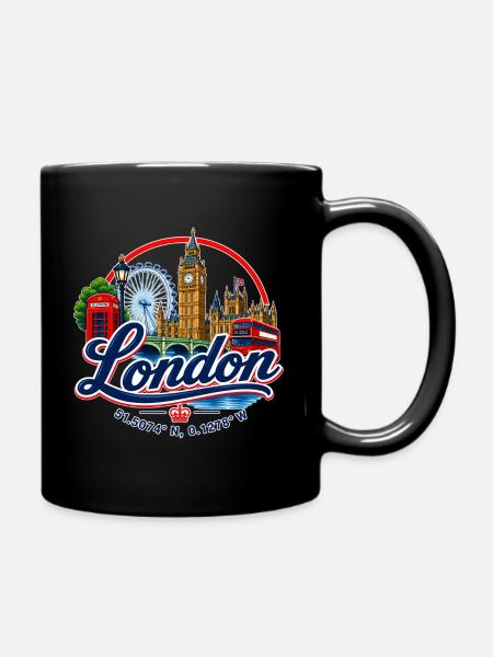 London - Great Britain - GB - Tasse einfarbig - Schwarz