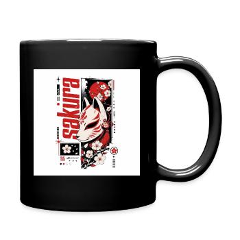 Streetwear Design "Sakura Kitsune" - Tasse einfarbig - Schwarz - Rechts