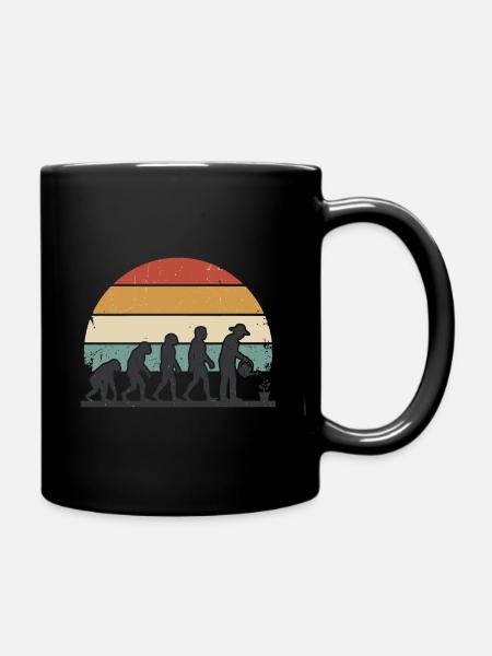 Evolution Gardening Gardening Gardening Gardening - Tasse einfarbig - Schwarz