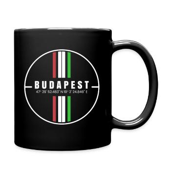Budapest Souvenir - Tasse einfarbig - Schwarz - Rechts