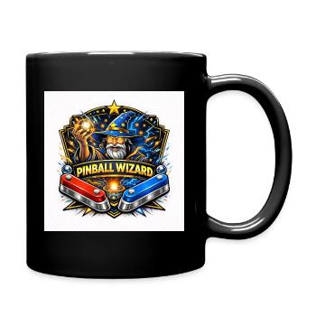 Pinball Wizard Magier - Tasse einfarbig - Schwarz - Rechts