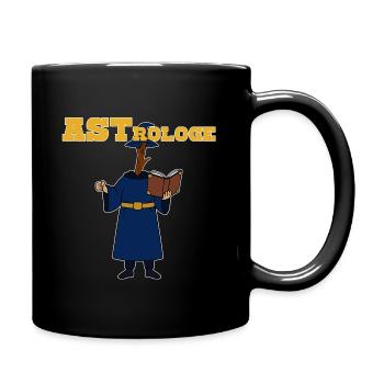 Astrologe lustiger Dadjoke, zweideutig - Tasse einfarbig - Schwarz - Rechts