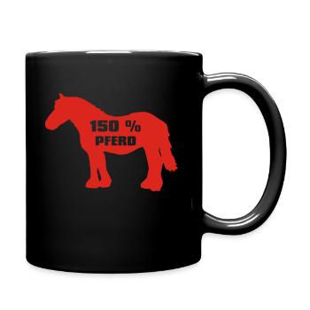 Cheval 150 pour cent - Cold Blood - Mug uni - noir - Droite