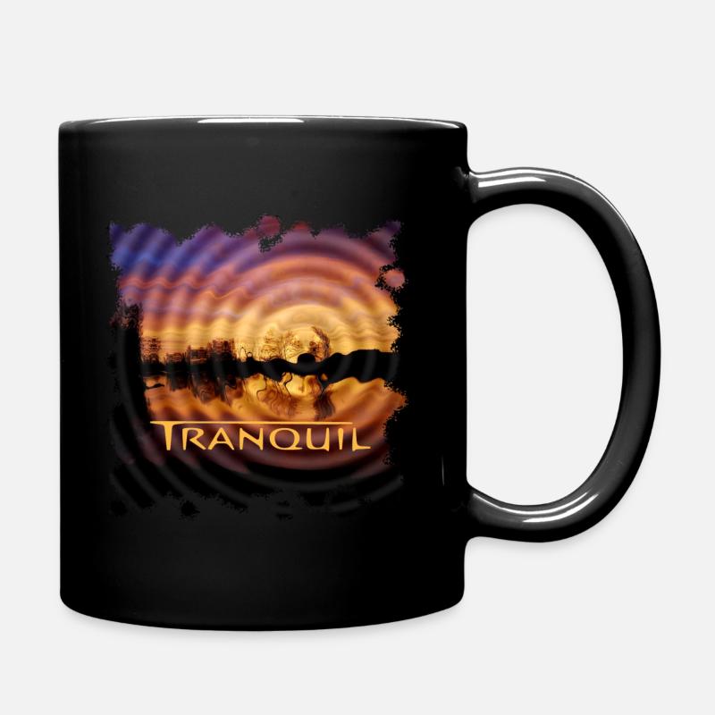 TRANQUIL Trance Music - Tasse einfarbig - Schwarz