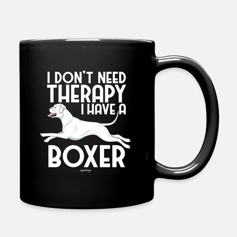 Boxer Therapy 13 - Full Colour Mug - black