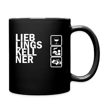 Ich bin ein Kellner und STolz drauf - Tasse einfarbig - Schwarz - Rechts