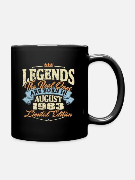 De vraies légendes sont nées en août 1963 - Mug uni - noir