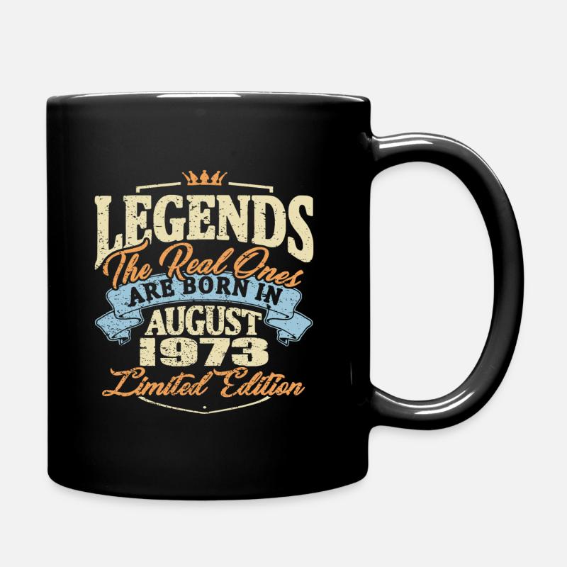 De vraies légendes sont nées en août 1973 - Mug uni - noir