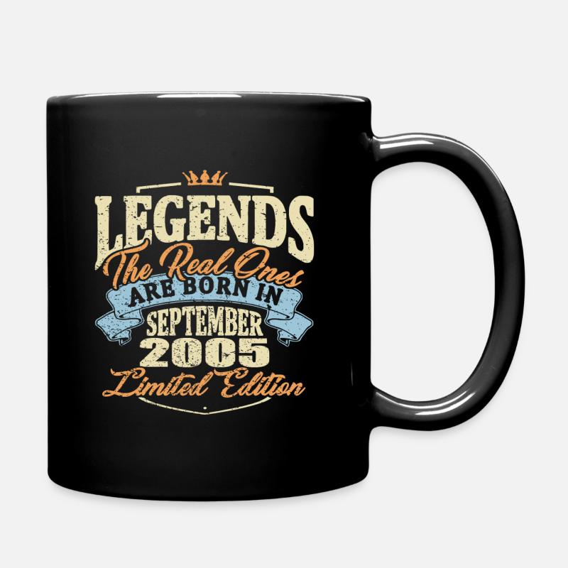 Im September 2005 werden echte Legenden geboren - Tasse einfarbig - Schwarz