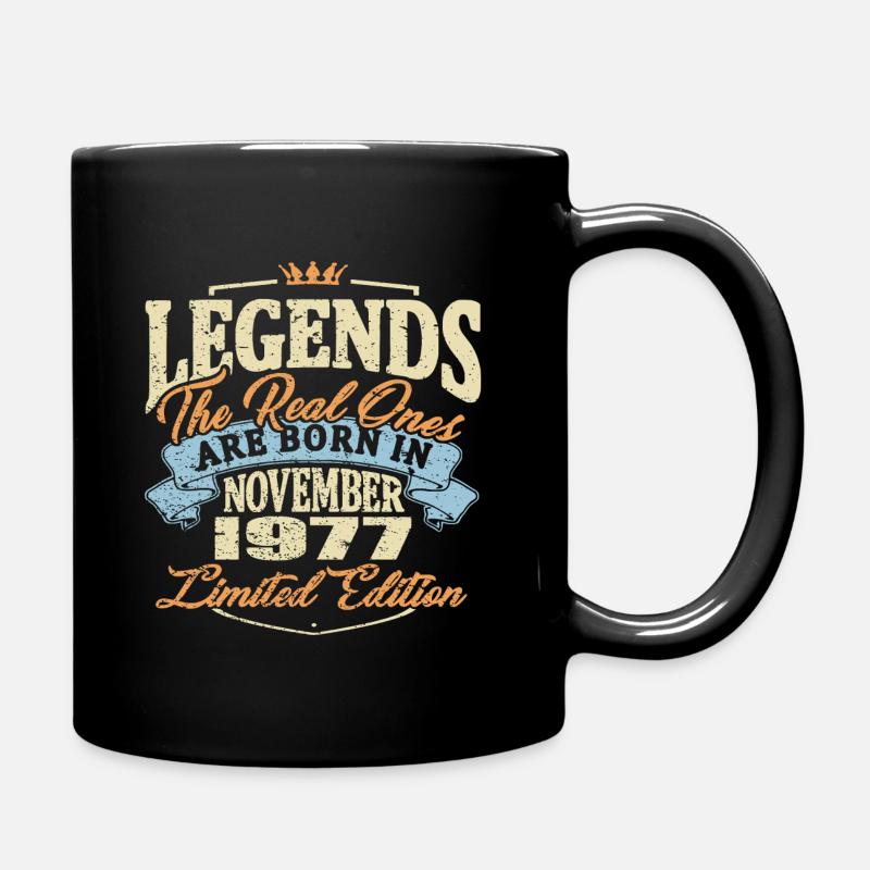 Im November 1977 werden echte Legenden geboren - Tasse einfarbig - Schwarz