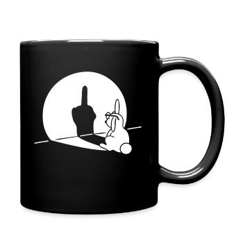 Fuck you very much - 1C black & very dark Shirts - Tasse einfarbig - Schwarz - Rechts