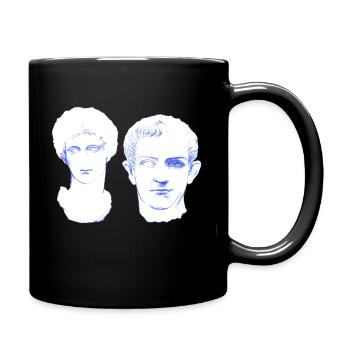 Eternal Love - lovers forever in marble - Full Colour Mug - black - Right