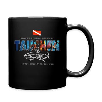 Plongée plongée plongée apnée - Mug uni - noir - Droite