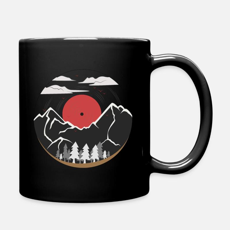Vintage forest - Full Colour Mug - black