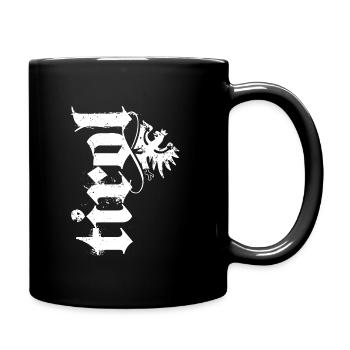 Cooles Tirol T-Shirt im Vintage Look! - Tasse einfarbig - Schwarz - Rechts