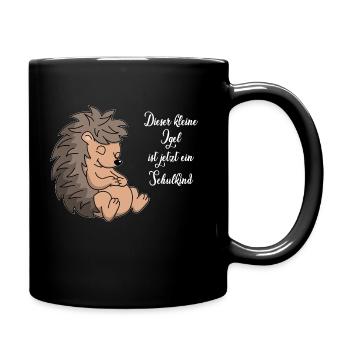 lorey.w "little hedgehog", boy, schoolchild - Full Colour Mug - black - Right