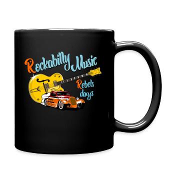 Rockabilly - Full Colour Mug - black - Right