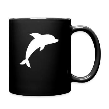 Cadeau de Delfin Blanc - Mug uni - noir - Droite
