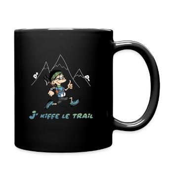 super tracker I like the trail - Full Colour Mug - black - Right