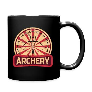 Tir à l'arc | Cadeau de tir à l'arc - Mug uni - noir - Droite