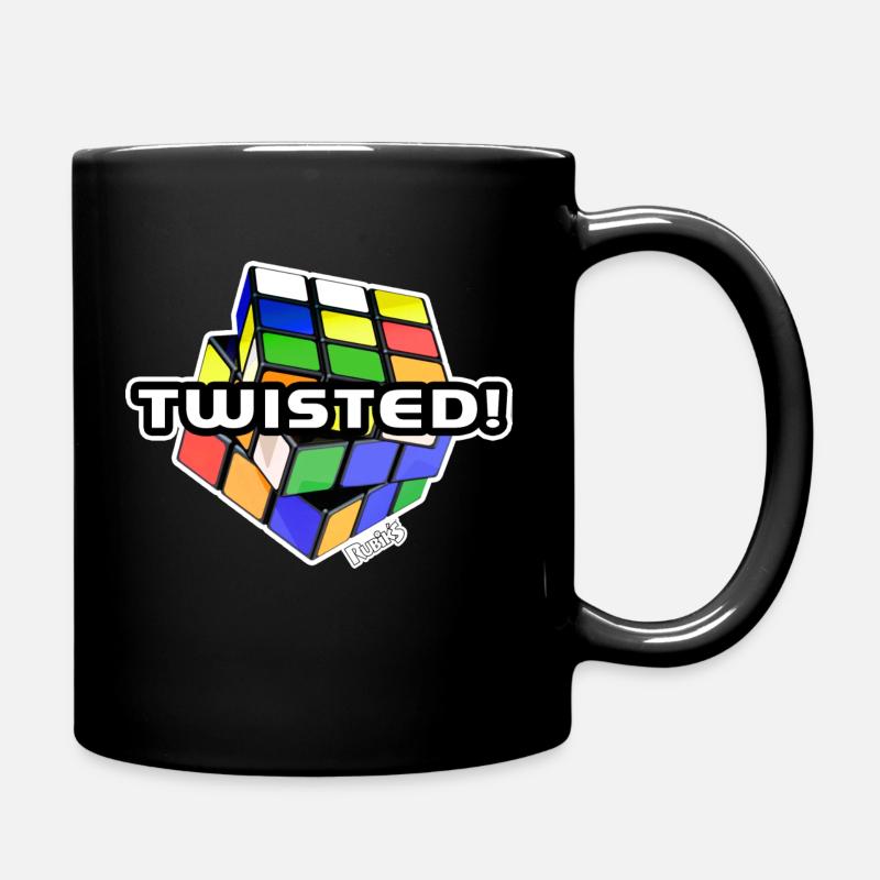Rubik's Cube Twisted! - Tasse einfarbig - Schwarz