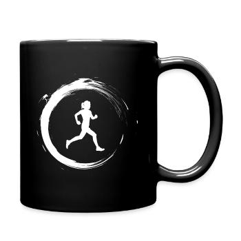 Joggen - Tasse einfarbig - Schwarz - Rechts