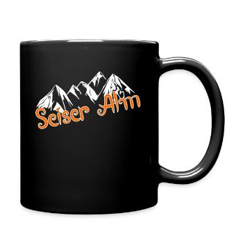 Seiser Alm - Tasse einfarbig - Schwarz - Rechts
