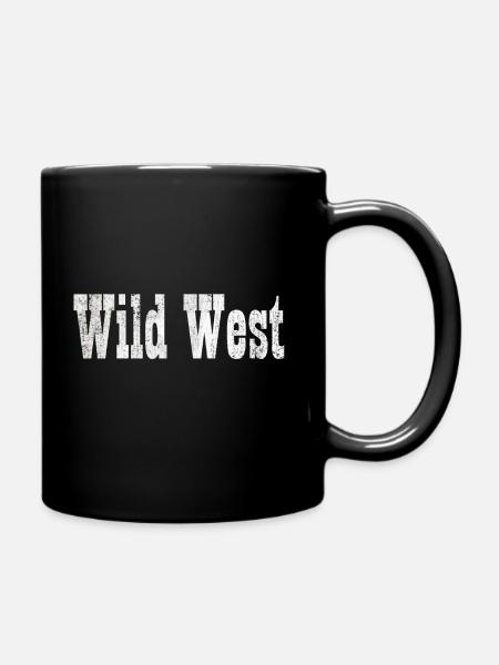 Wild West Wild West Wild West - Full Colour Mug - black