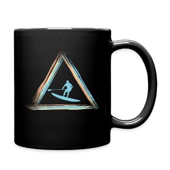 Stand Up Paddle - Tasse einfarbig - Schwarz - Rechts