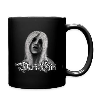 Dark Girl Gothic - Tasse einfarbig - Schwarz - Rechts