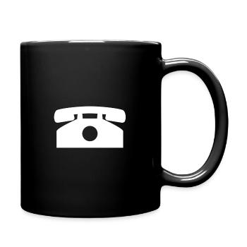 to phone - Full Colour Mug - black - Right