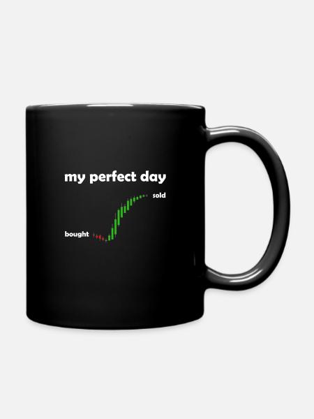 Heikin Ashi Chart Daytrader - Trading Design - Tasse einfarbig - Schwarz