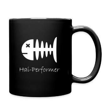 Hai Performer Fischgräte - Tasse einfarbig - Schwarz - Rechts