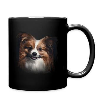 Papillon - Tasse einfarbig - Schwarz - Rechts