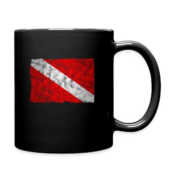 Diver Flag Diving Flag Diver Gift - Mug uni - noir - Droite