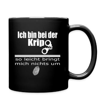 Criminelle, la police sort amusante d’humour cadeau - Mug uni - noir - Droite