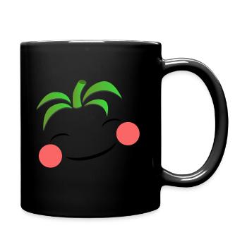 Thommy Tomato - Tasse einfarbig - Schwarz - Rechts