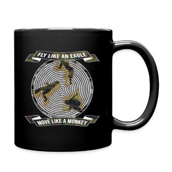 Parkour Backflip Geschenkidee - Tasse einfarbig - Schwarz - Rechts