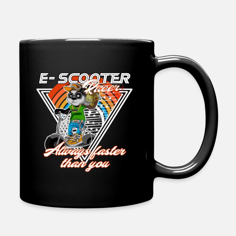 Escooter Electricscooter Panda - Tasse einfarbig - Schwarz