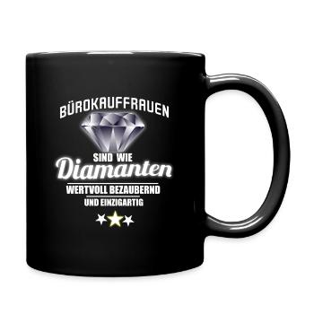 Les employés de bureau sont comme des diamants - Mug uni - noir - Droite