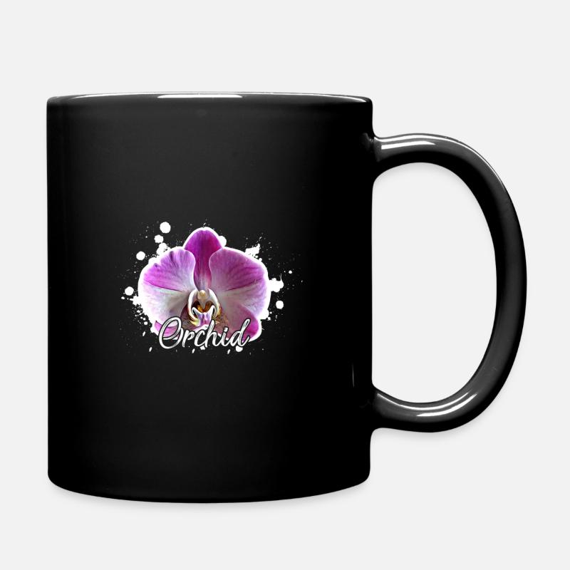 Orchids - Full Colour Mug - black