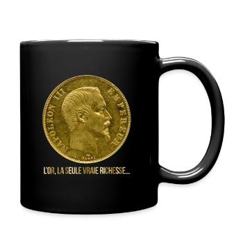 Pièce d'Or Napoleon III - Mug uni - noir - Droite