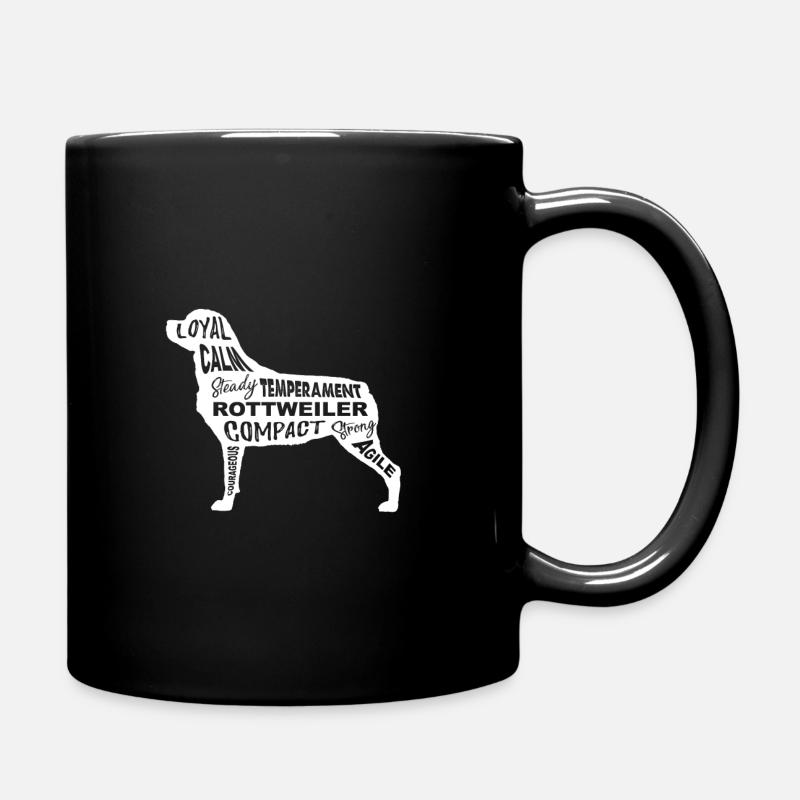 rottweiler - Mug uni - noir