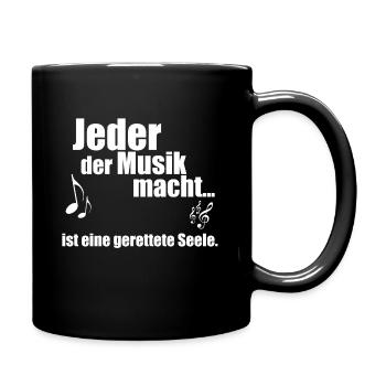 Music - Everyone makes music ... - Full Colour Mug - black - Right