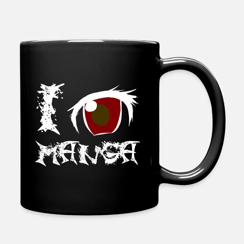 I Love Manga - Tasse einfarbig - Schwarz