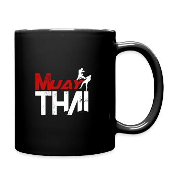 Muay Thai - Full Colour Mug - black - Right