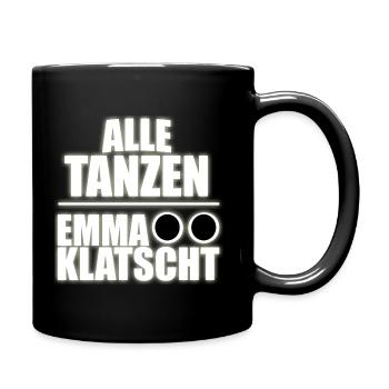 Alle Tanzen Emma Klatscht "MDMA - Ecstasy - emma" - Tasse einfarbig - Schwarz - Rechts